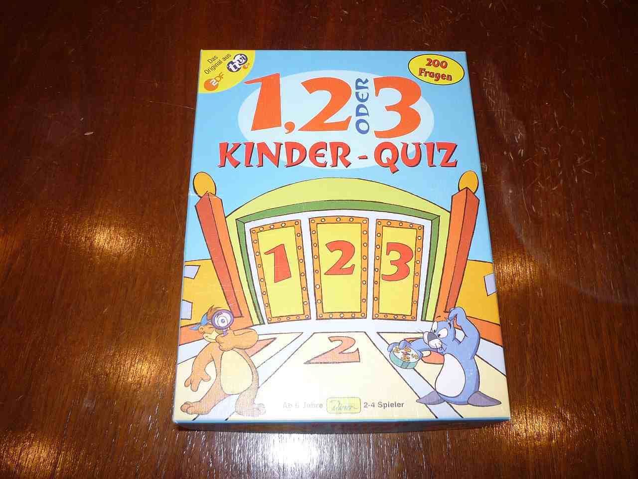 1, 2 oder 3 Kinder-Quiz