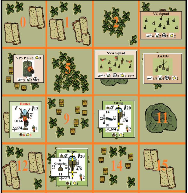 Gunship Platoon: A Solitaire Game of Helicopter Gunship Combat in Vietnam (1965-1973).