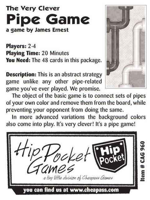 The Very Clever Pipe Game
