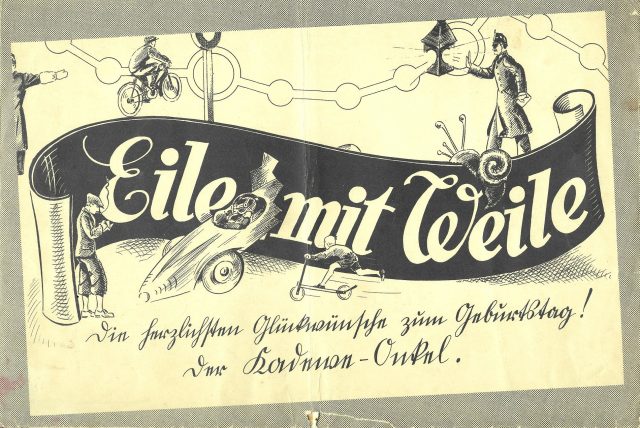 Eile mit Weile