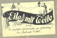 Eile mit Weile