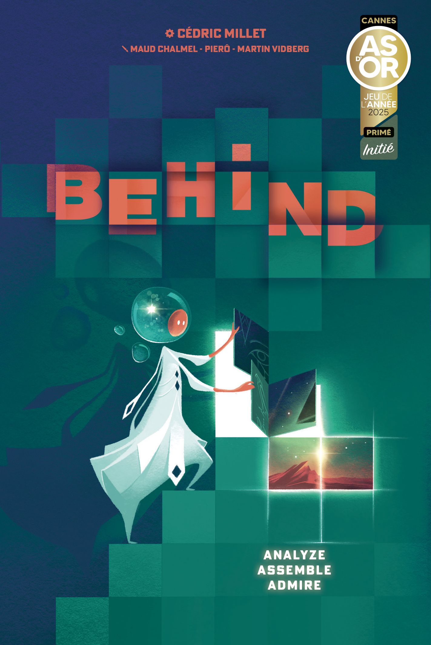 Behind