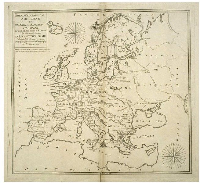 Royal Geographical Amusement or the Safe and Expeditious Traveller Through all the Parts of Europe by Sea and by Land